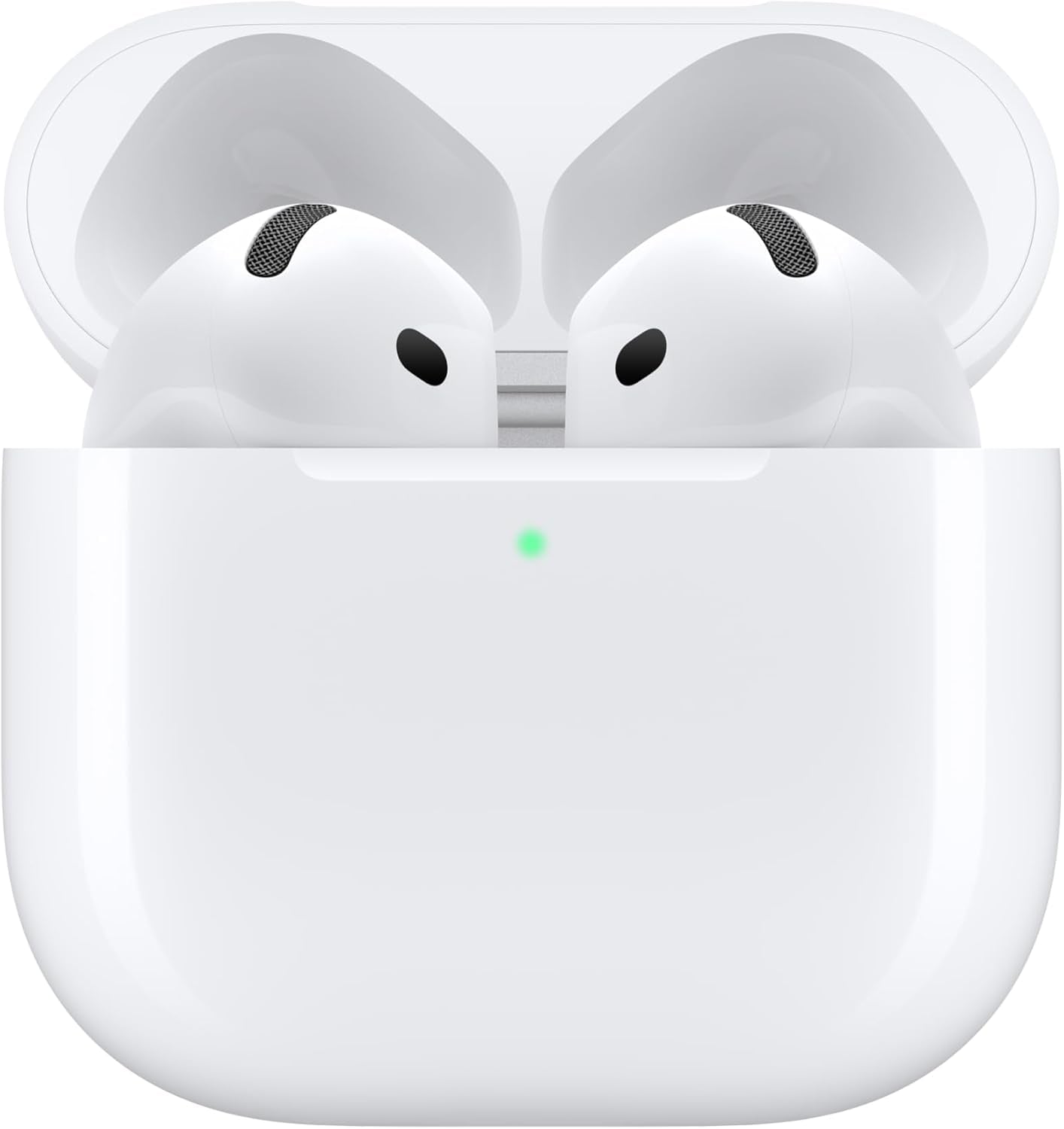 Airpods 4 Wireless Earbuds, Bluetooth Headphones, Personalized Spatial Audio, Sweat- and Water-Resistant, USB-C Charging Case, H2 Chip, up to 30 Hours of Battery Life