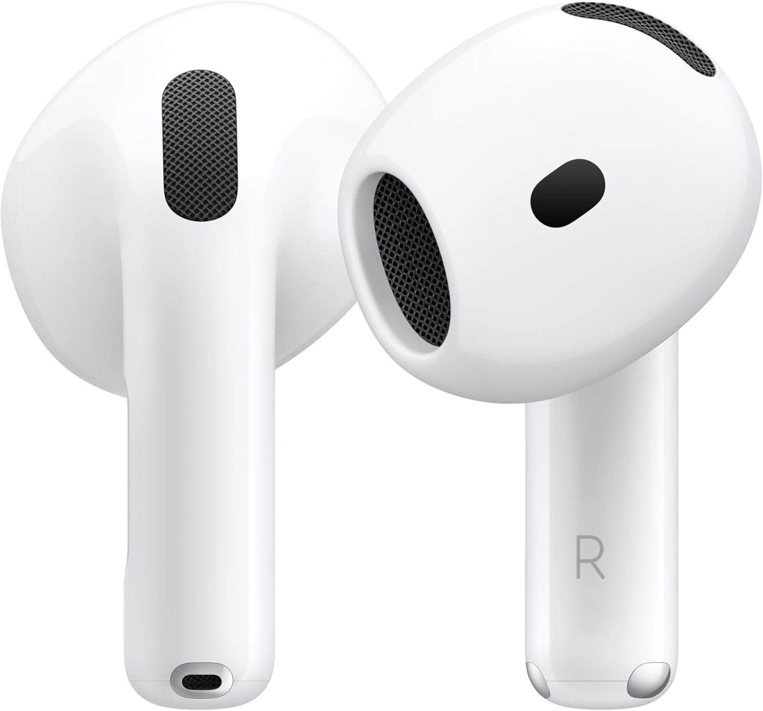Airpods 4 Wireless Earbuds, Bluetooth Headphones, Personalized Spatial Audio, Sweat- and Water-Resistant, USB-C Charging Case, H2 Chip, up to 30 Hours of Battery Life